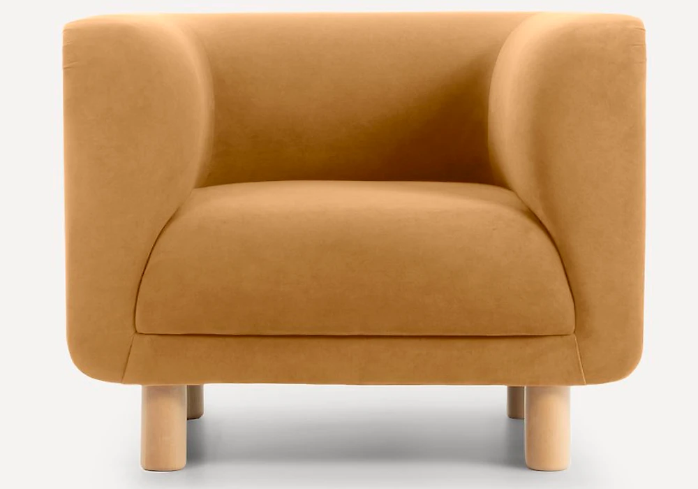 Кресла на деревянных ножках Венето Velvet Mustard арт. 2001968176