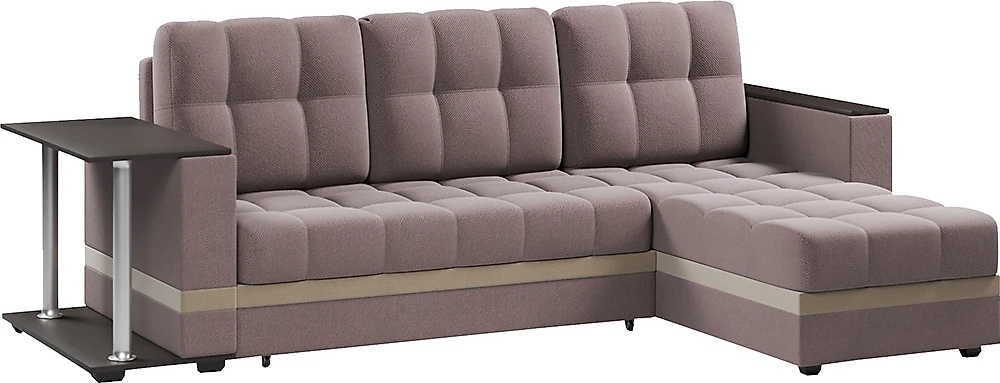Угловой диван с левым углом Атланта Классик Ява со столиком
