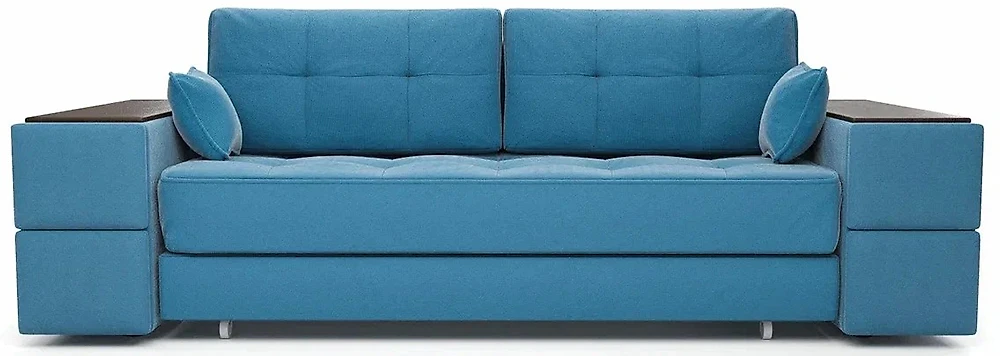 Синий прямой диван Каймак 4 Дизайн 4