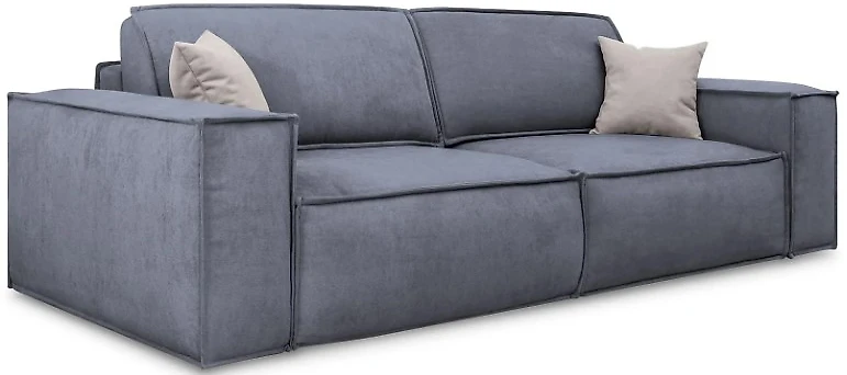 Прямой диван серого цвета Комо Грей
