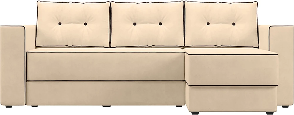 Угловой диван с подушками Принстон Плюш Лайт-2
