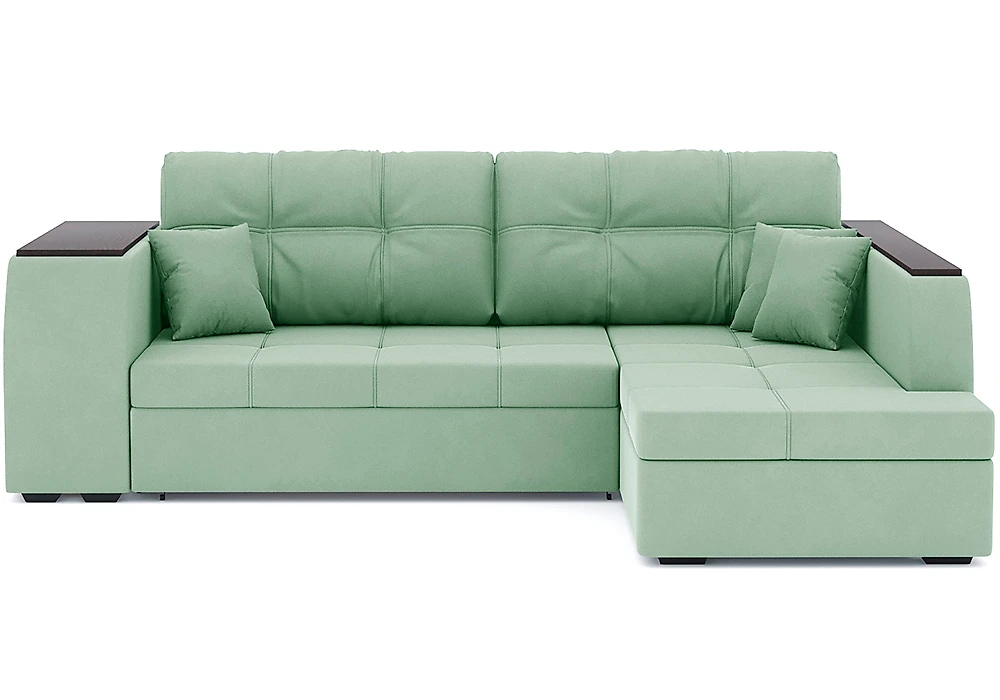 Угловой диван с полкой Брюссель Плюш Дизайн 11