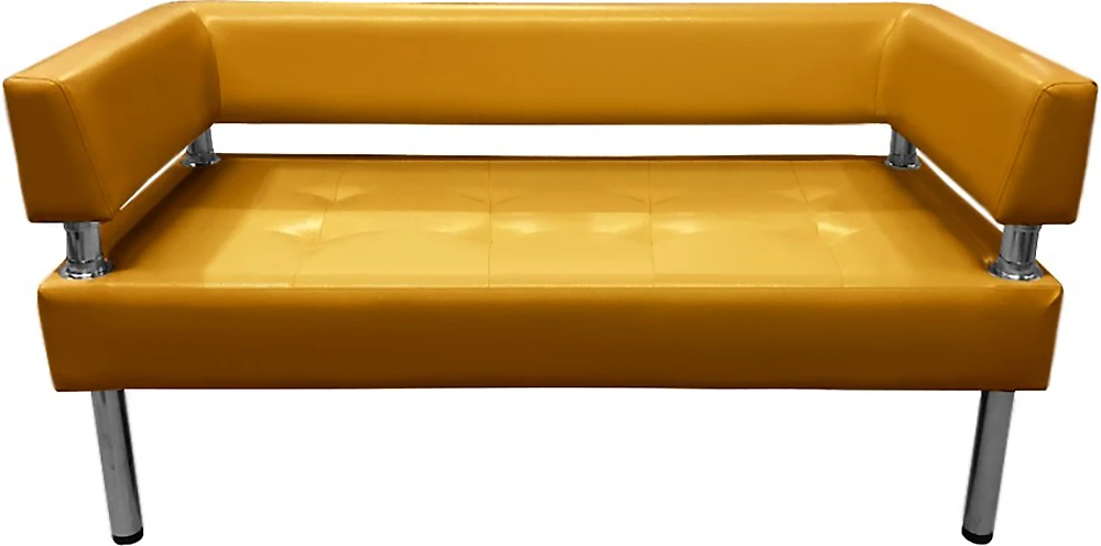 горчичный диван Бизнес 160х80 Золотой