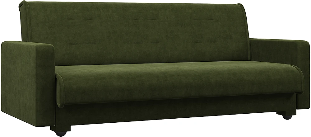 диван зеленого цвета Астра Плюш Свамп