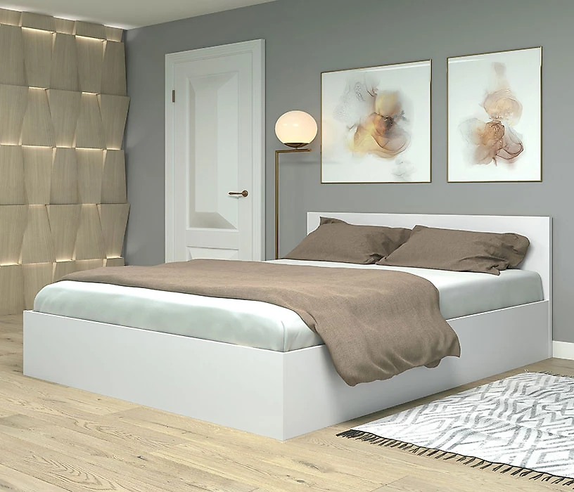 Двуспальная кровать Фреш КРФР-4-ПМ-1600 Дизайн-1