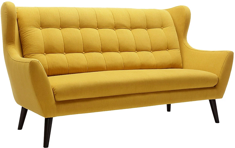 Жёлтый прямой диван Ньюкасл большой
