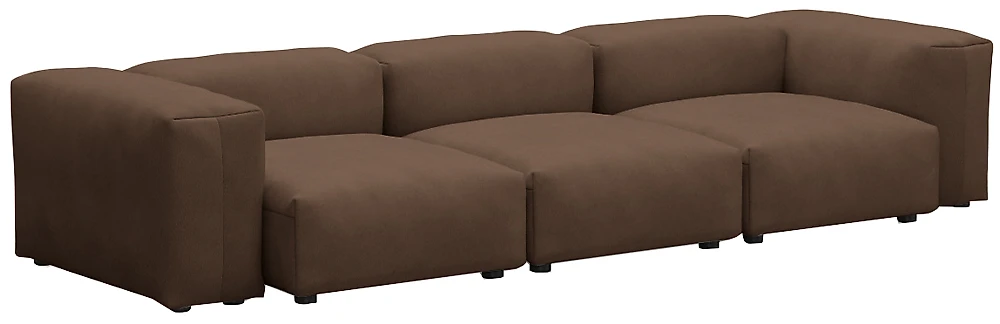 Нераскладной диван Фиджи-3 Браун