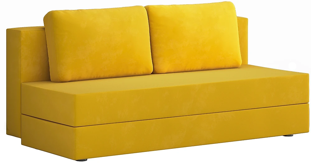 Жёлтый прямой диван Аура-1 Еллоу
