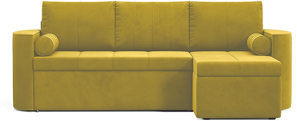 Жёлтый угловой диван  Колибри Дизайн 2