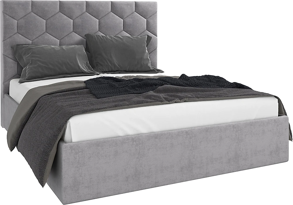 кровать в стиле минимализм Бардо Грей