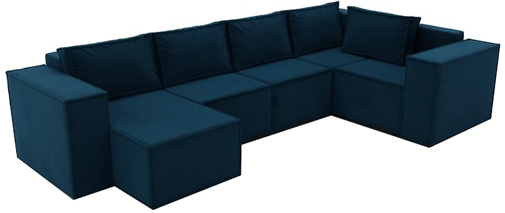 Дизайнерский модульный диван Лофт П-образный Нави