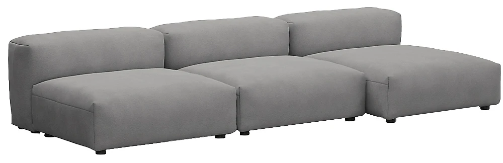 Серый угловой диван Фиджи-7 Грей