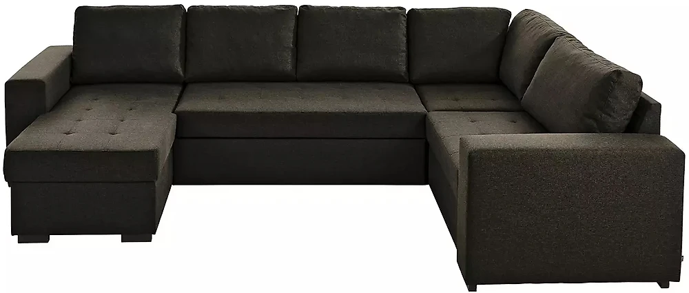 Каштановый угловой диван Тайм-П Дизайн 3