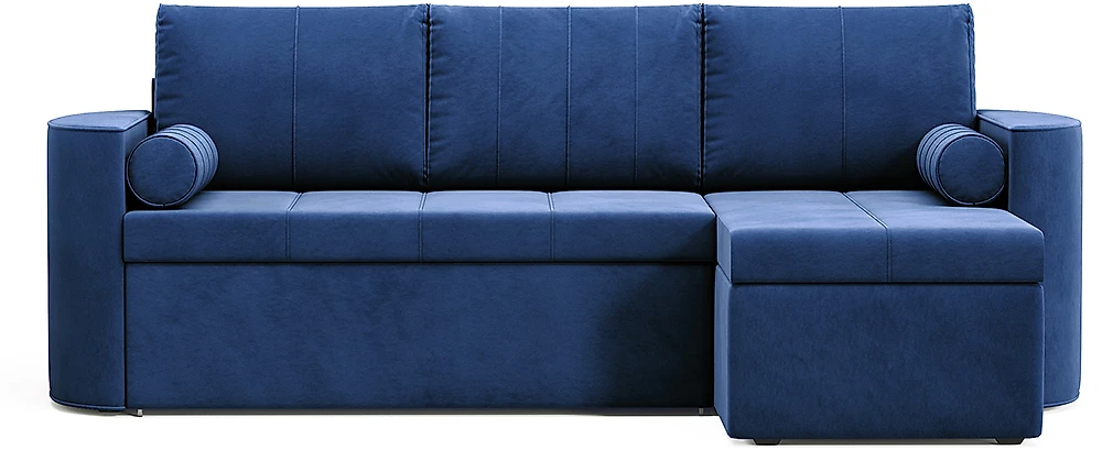Синий угловой диван Колибри Дизайн 3