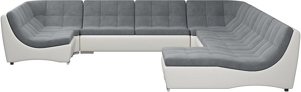 Угловой диван с канапе Монреаль-10 Слэйт