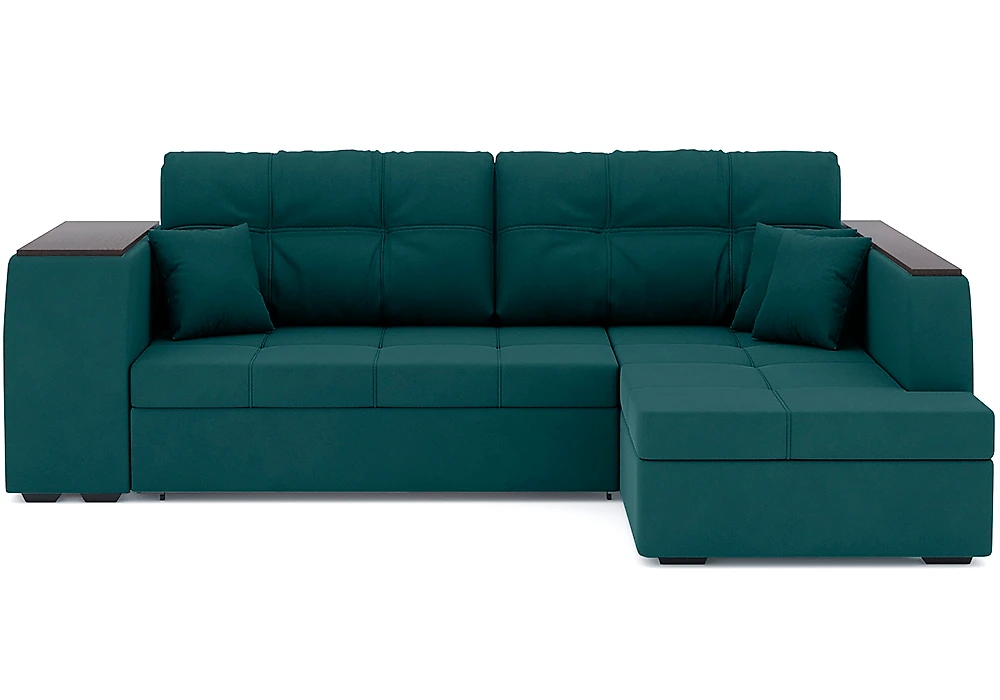 Угловой диван с полкой Брюссель Плюш Дизайн 5