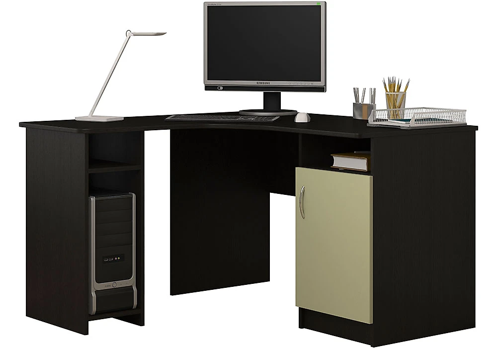 Большой компьютерный стол СПУ-6 МДФ Дизайн-1
