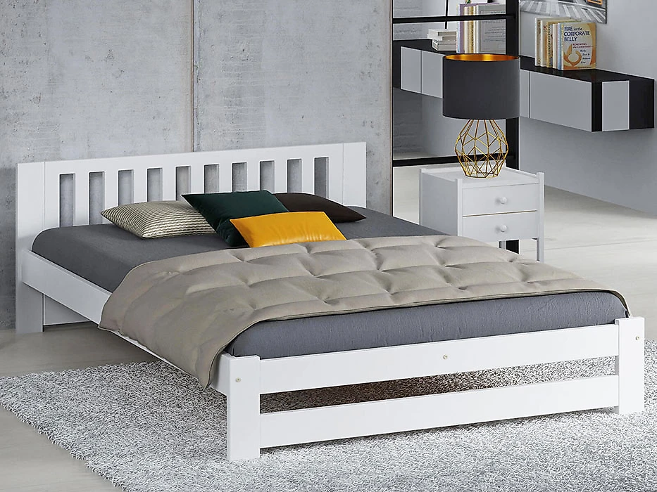 Кровать в современном стиле Цюрих-2 140х200 с матрасом