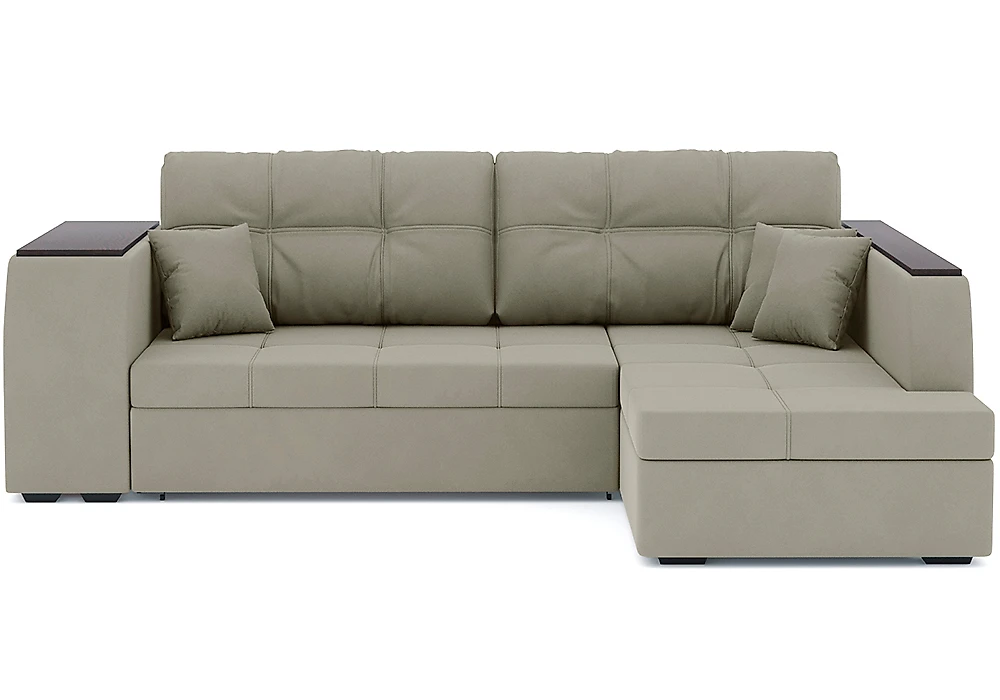 Угловой диван с полкой Брюссель Плюш Дизайн 7