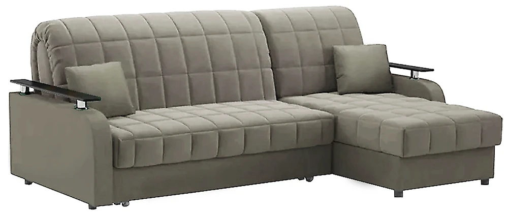 Угловой диван со съемным чехлом Карина Плюш Лайт