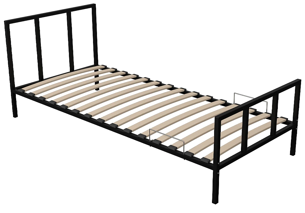 металлическая кровать Остин Блэк 90х200