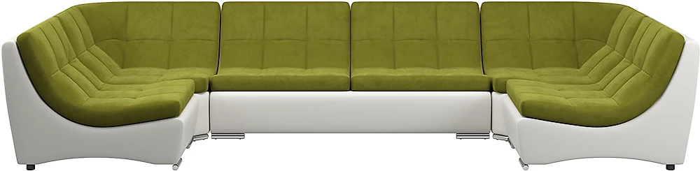 Угловой диван без подлокотников Монреаль-3 Свамп