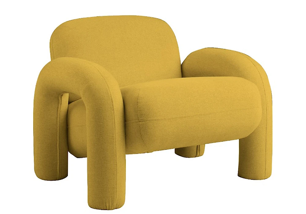 кресло желтого цвета Bubo 1 108,4