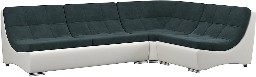 Модульный диван с оттоманкой  Монреаль-4 Индиго