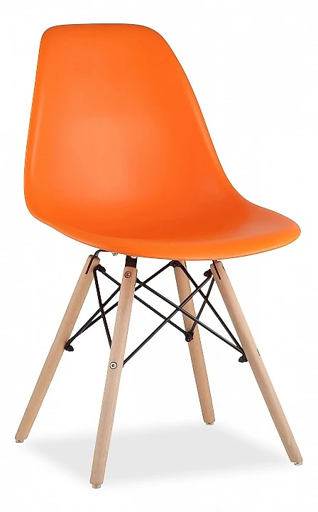 Стул  Eames Wood ORANGE