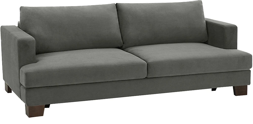 Прямой диван серого цвета Марсель Грей