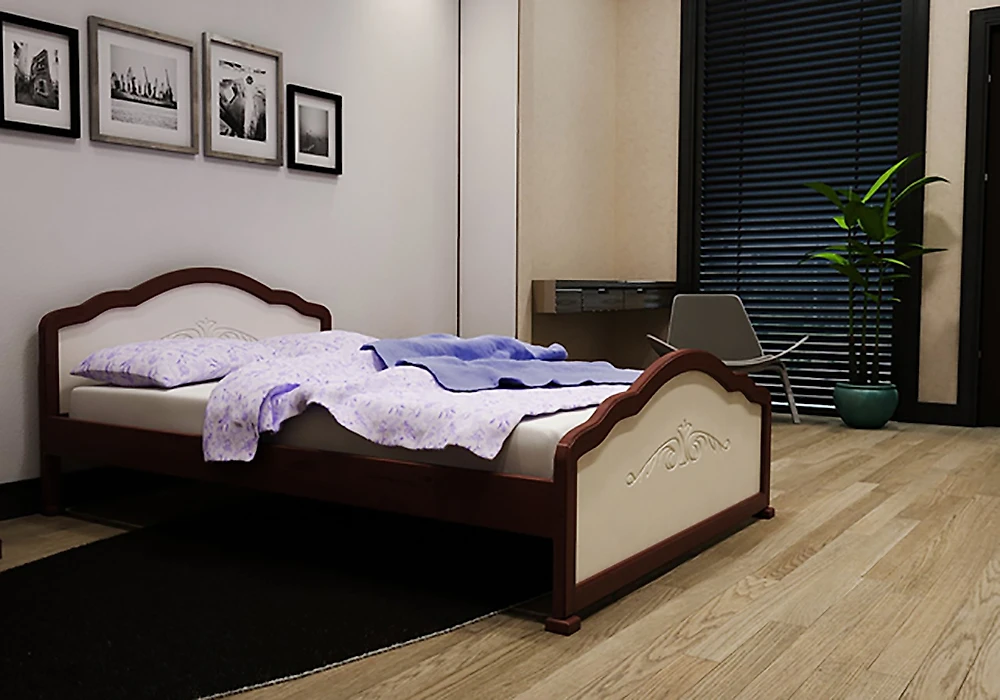 Современная двуспальная кровать Идиллия-8