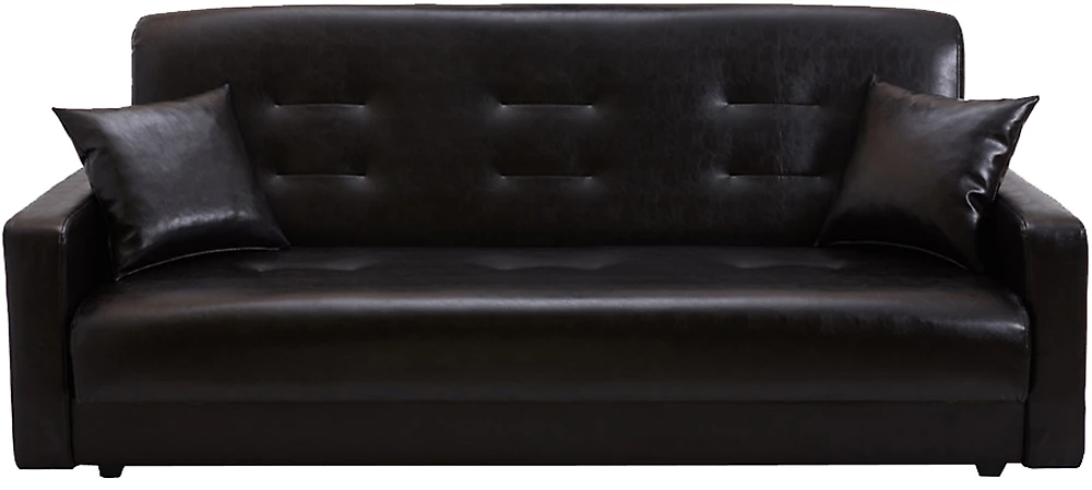 диван из натуральной кожи Престиж Черный-140