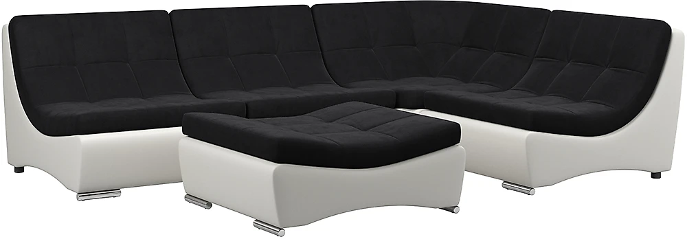 Модульный диван с оттоманкой  Монреаль-6 Нуар