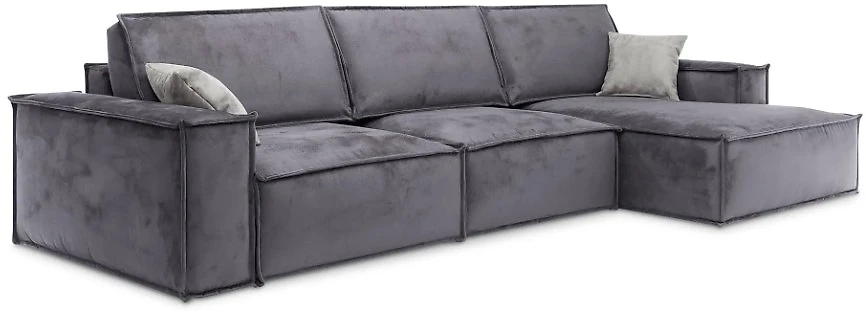 Угловой диван с левым углом Флоренция Грей