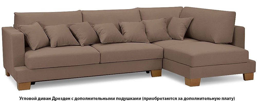 Угловой диван с левым углом Дрезден Макси Дизайн 4