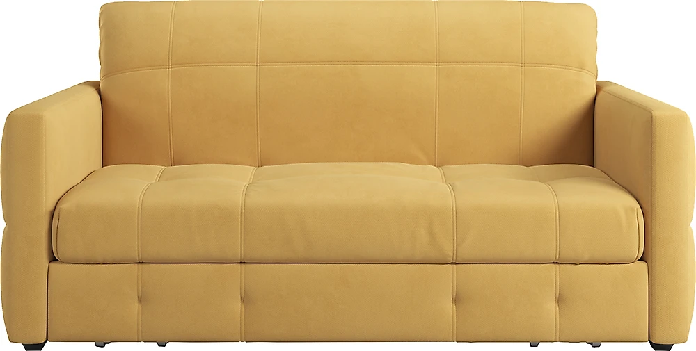 Жёлтый прямой диван Соренто-1 Плюш Мастард