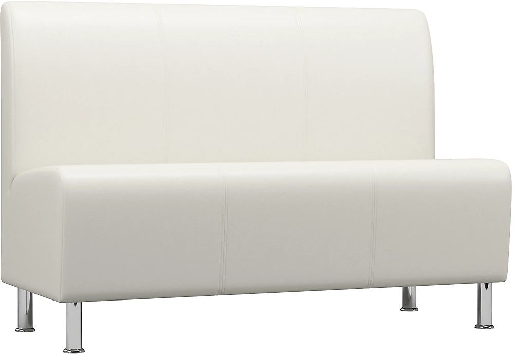 Белый кожаный диван Твистер Белый