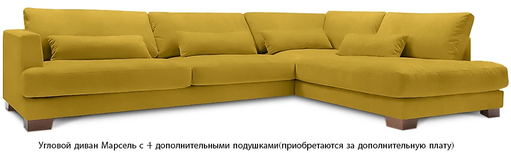 Жёлтый угловой диван  Марсель Еллоу