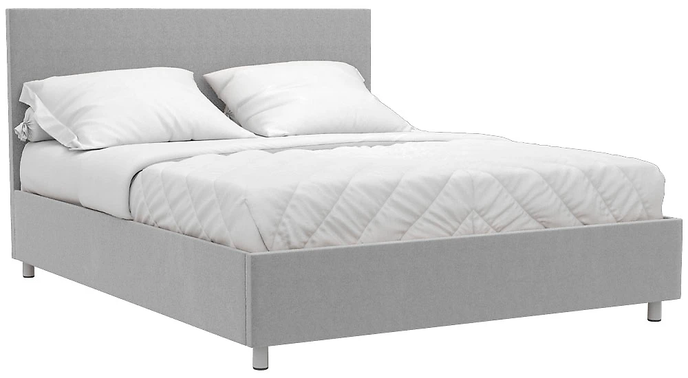 Кровать в современном стиле Белла 160х200 с ламелями Плюш Грей