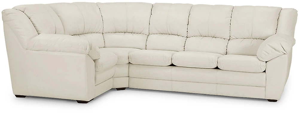 диван белый Оберон Дизайн 5 кожаный