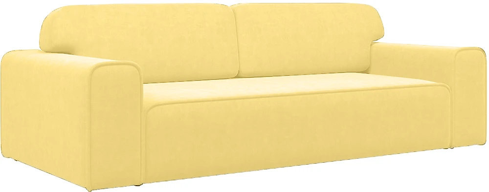 Жёлтый прямой диван Комо Дизайн 3