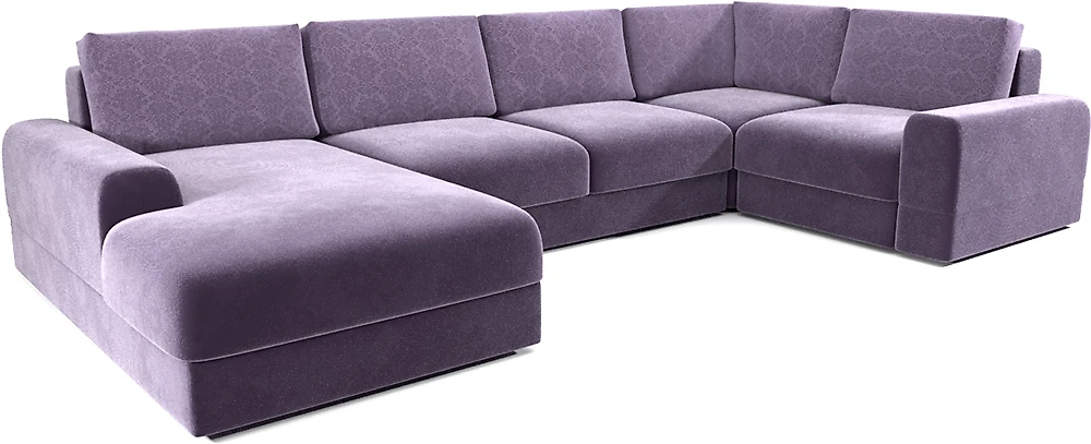 Угловой диван фиолетовый Ариети-П 3.1
