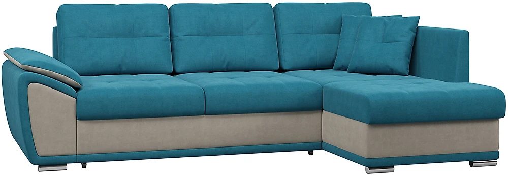 угловой диван для детской Риттэр Плюш Азур