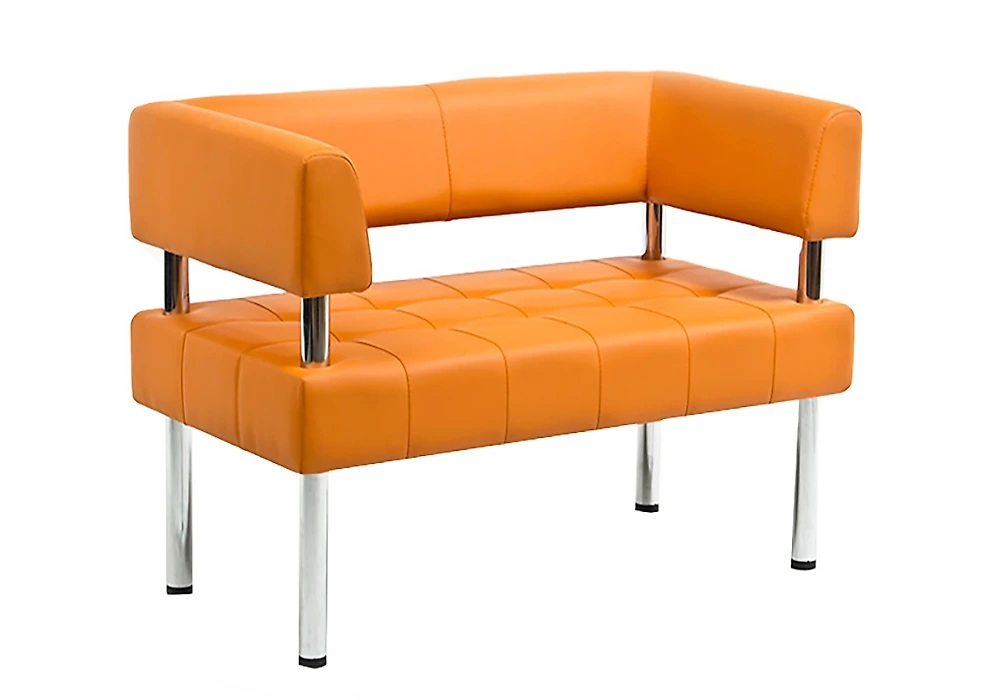 офисный диван Бизнес 160х80 Оранжевый