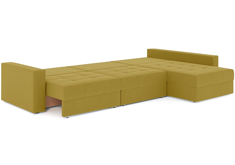 Угловой диван с левым углом Брест-3 Плюш Еллоу