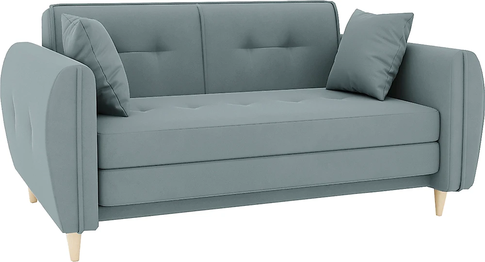 Прямой диван серого цвета Анита Плюш Дизайн-9