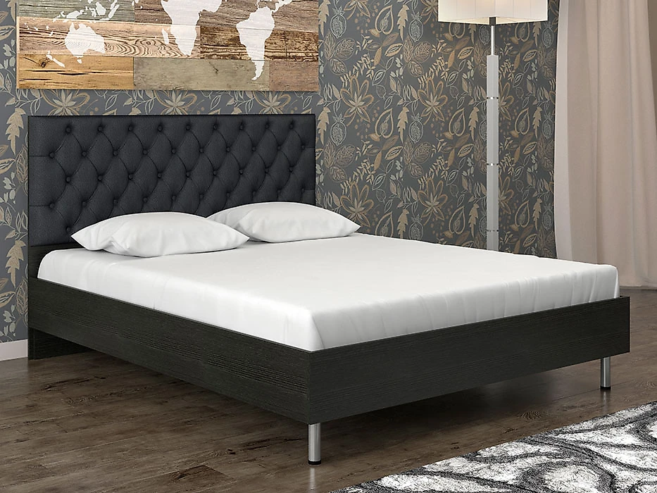 Высокая односпальная кровать  Луиза-3 КС Дизайн-2
