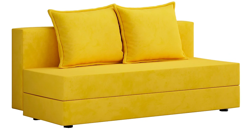 Жёлтый прямой диван Аура-4 Еллоу