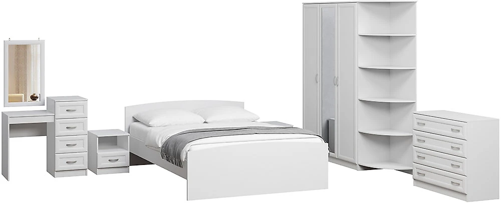 Модульная спальня  Арина-6 Белый