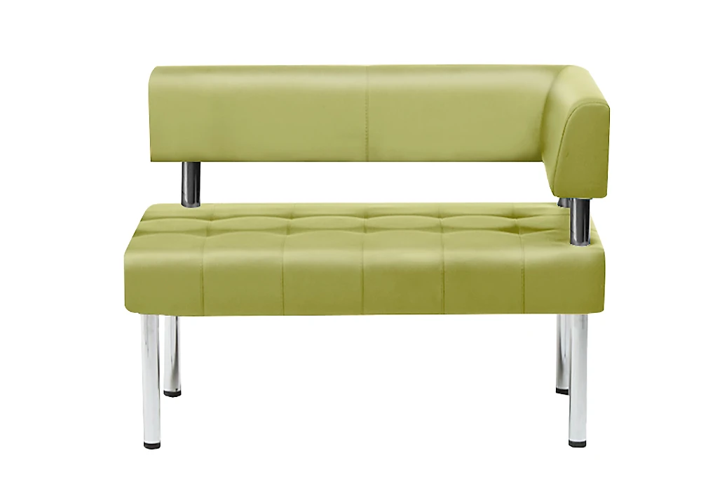 диван зеленый Бизнес 122х78 Салатовый с правым подлокотником